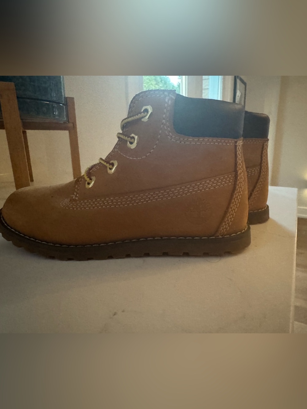 Timberland Kids Brown Leather Ankle zip Boots - Size 11
